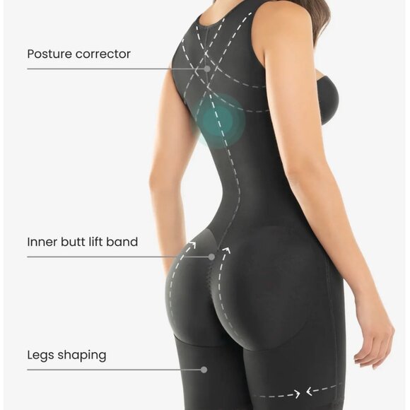 High control mid-thigh bodysuit - Style 455 - Picture 4 of 5